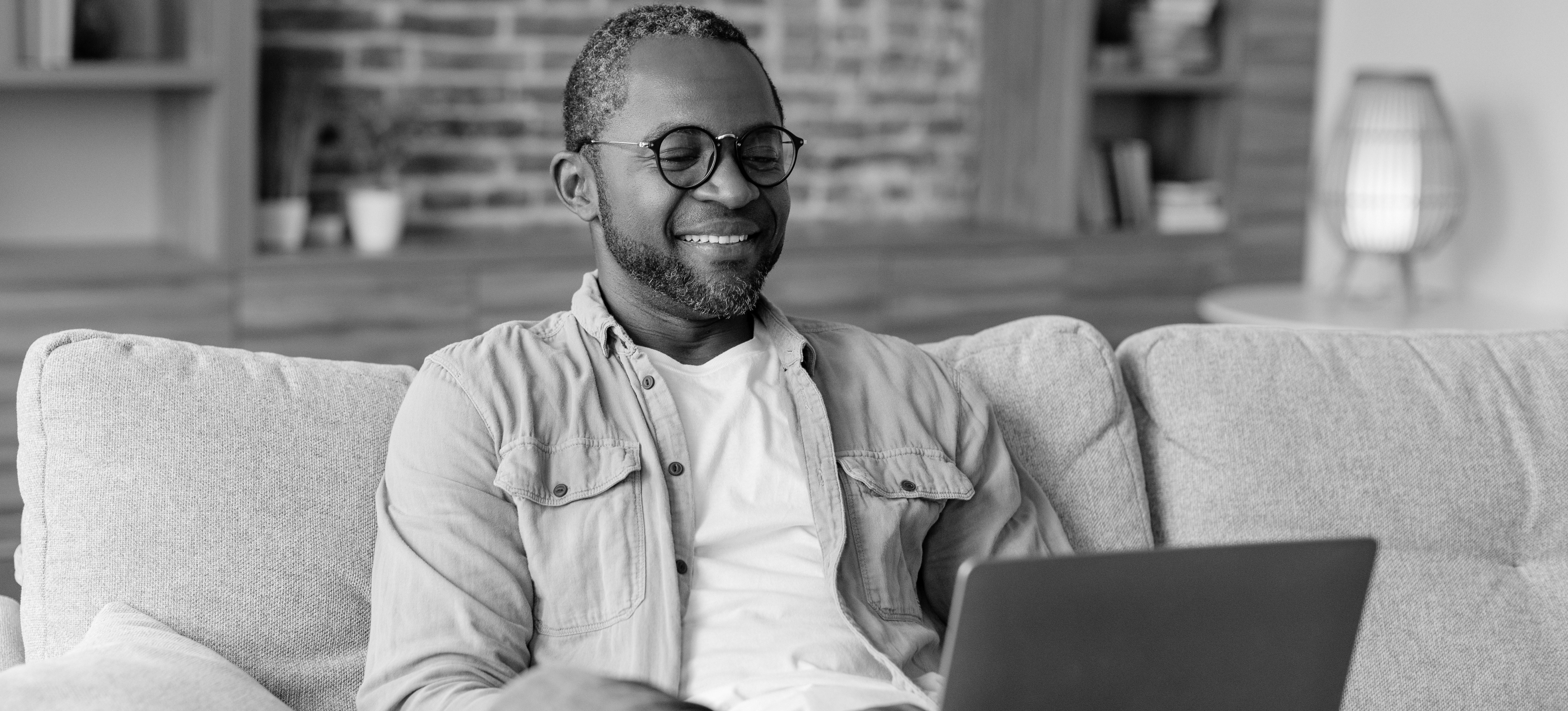 portrait of a man with laptop